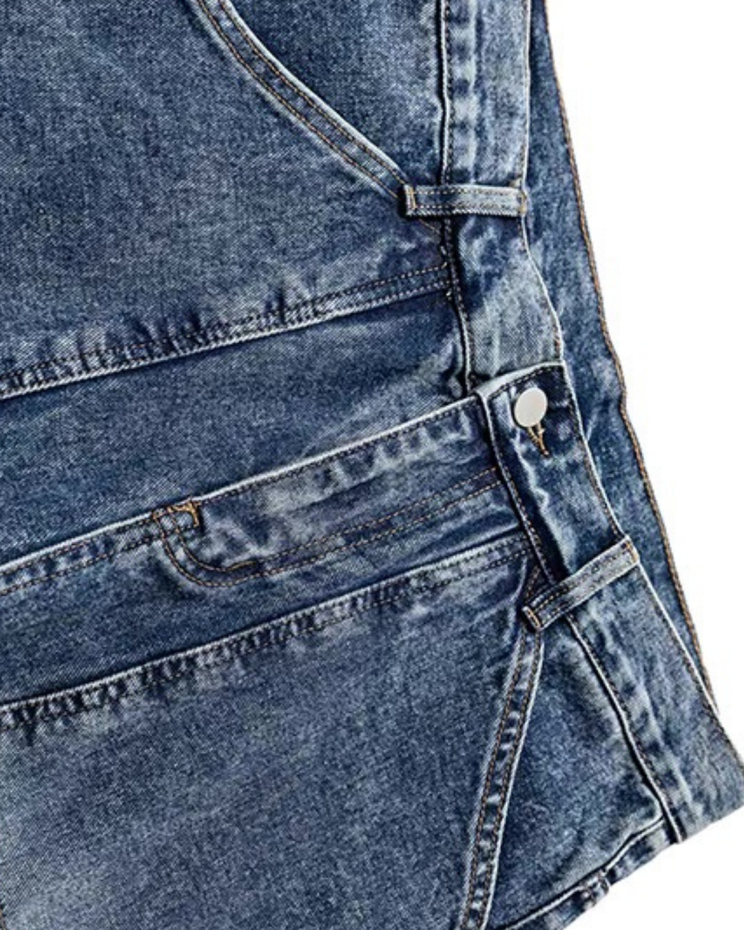 【URBANEST】パネルウォッシュデニムパンツ 2color UN0023