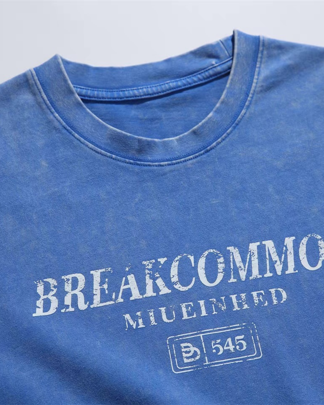 【URBANEST】ヴィンテージウォッシュロゴTシャツ 2color UN0012