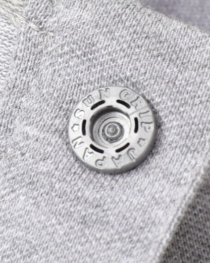 【URBANEST】オーバーサイズスナップボタン半袖ポロシャツ 4color UN0076