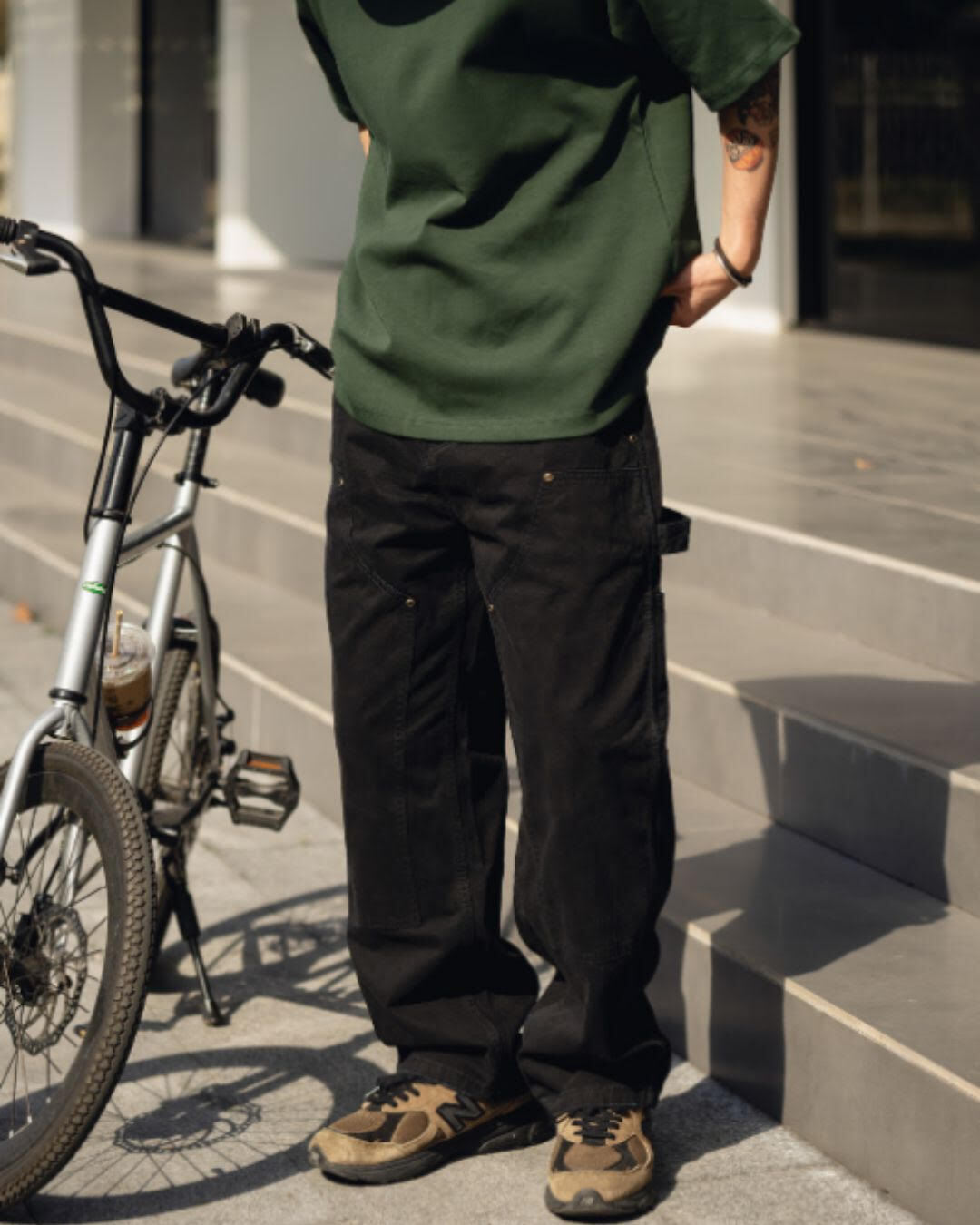 【URBANEST】ダブルニーワイドペインターワークパンツ 4color UN0083