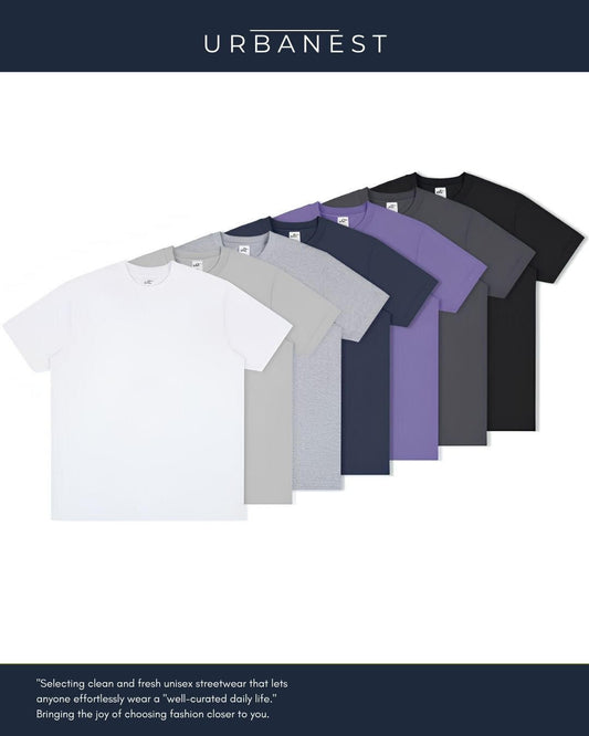 【URBANEST】【1着￥4990】【お得なSET商品】クルーネックシンプル半袖Tシャツ 7color UN0066