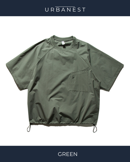 【URBANEST】ドローコードラグランTシャツ 2color UN0001
