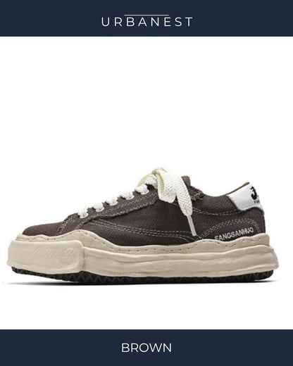 【URBANEST】キャンバス厚底ローカットスニーカー 3color UN0052
