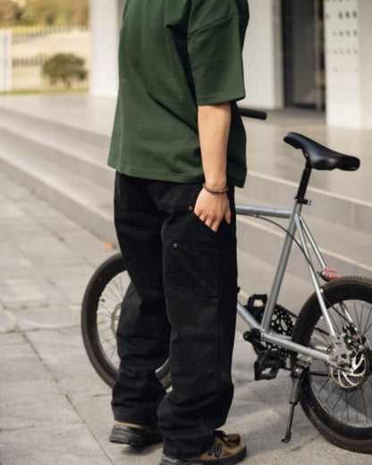 【URBANEST】ダブルニーワイドペインターワークパンツ 4color UN0083