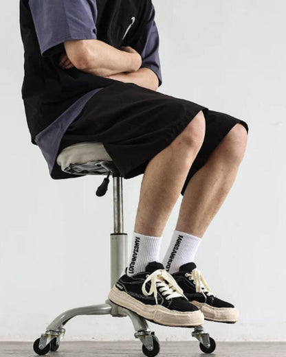 【URBANEST】極太ロープ風シューレースキャンバス厚底スニーカー 3color UN0055