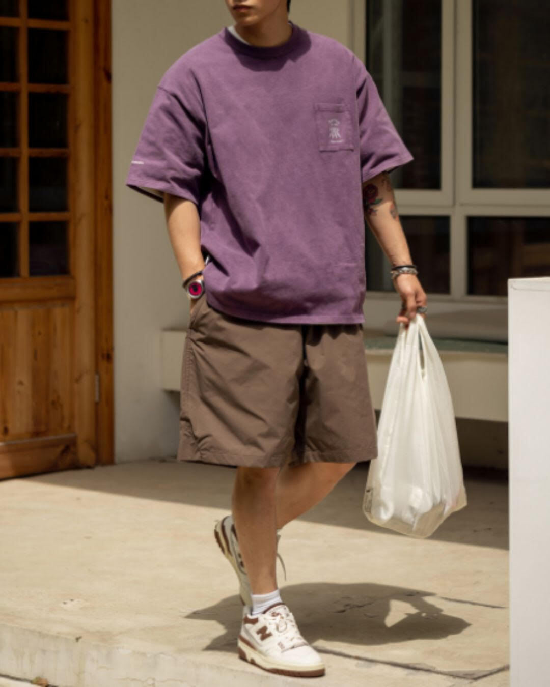 【URBANEST】テックワイドスーパーバギーショートパンツ 5color UN0078