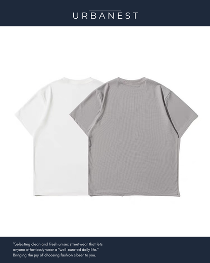 【URBANEST】ワッフルポケットルーズTシャツ 2color UN0033