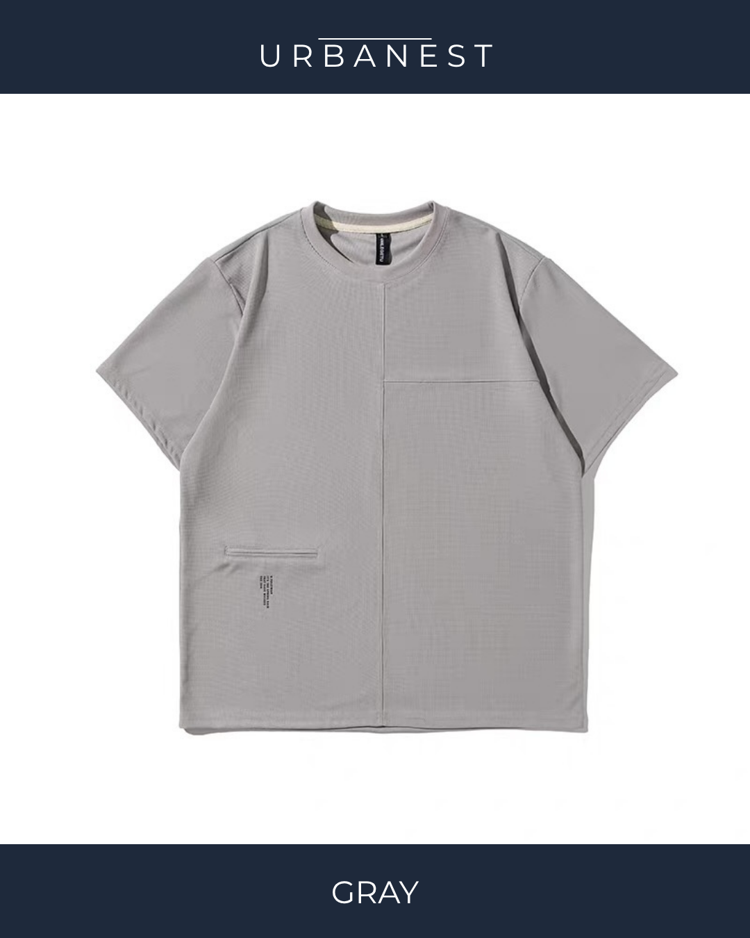 【URBANEST】ワッフルポケットルーズTシャツ 2color UN0033