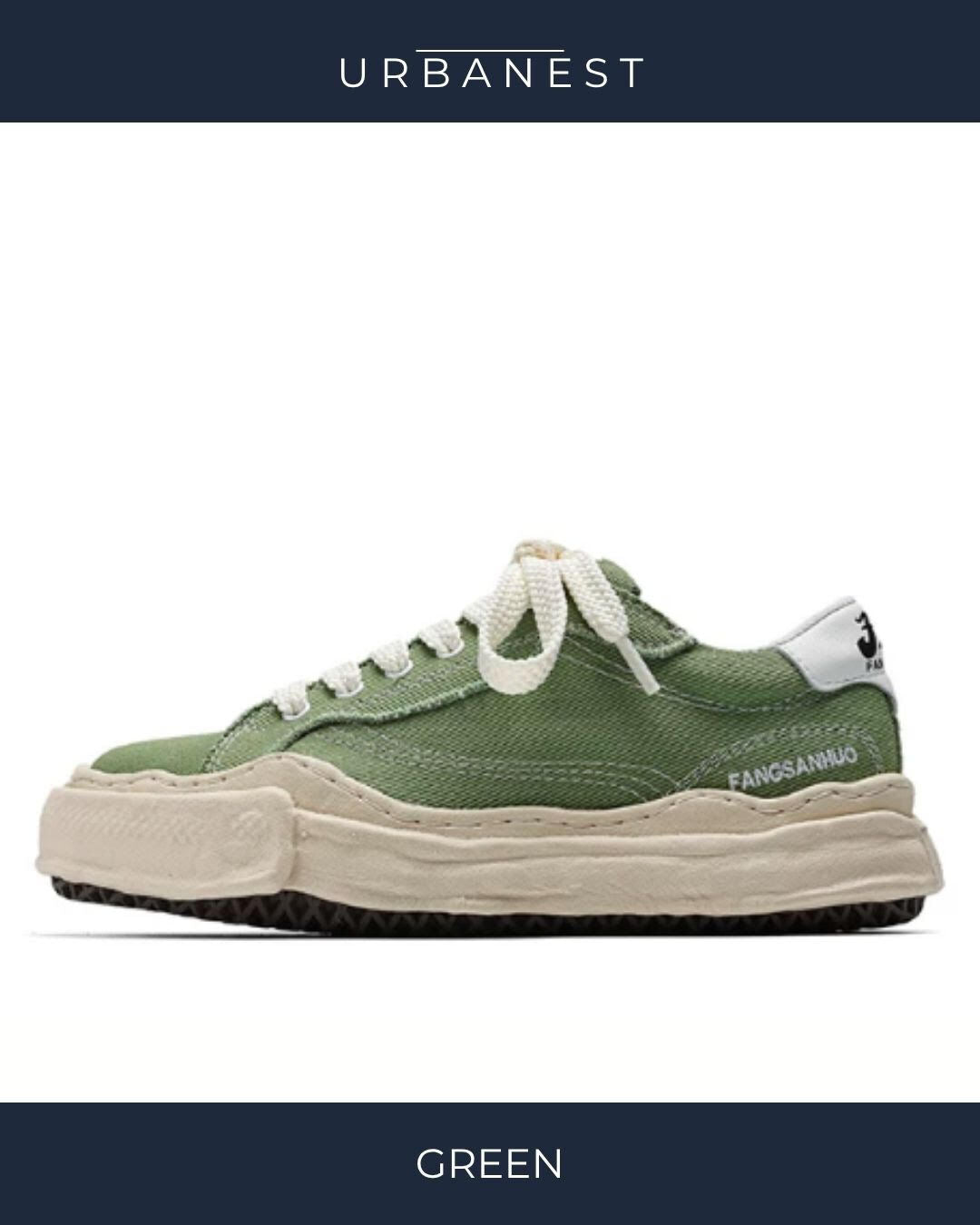 【URBANEST】キャンバス厚底ローカットスニーカー 3color UN0052