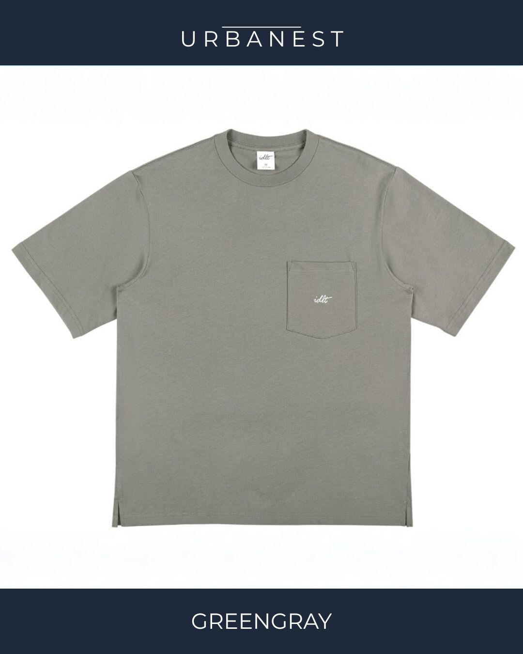 【URBANEST】【1着￥5490】【お得なSET商品】胸ポケットワンポイントクルーネックTシャツ 7color UN0073
