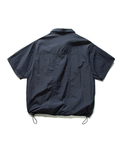 【URBANEST】フラップポケットドローコードシャツ 2color UN0003