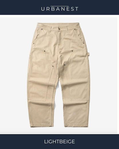 【URBANEST】ダブルニーワイドペインターワークパンツ 4color UN0083