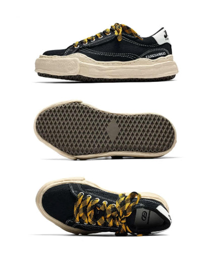 【URBANEST】キャンバス厚底ローカットスニーカー 3color UN0052