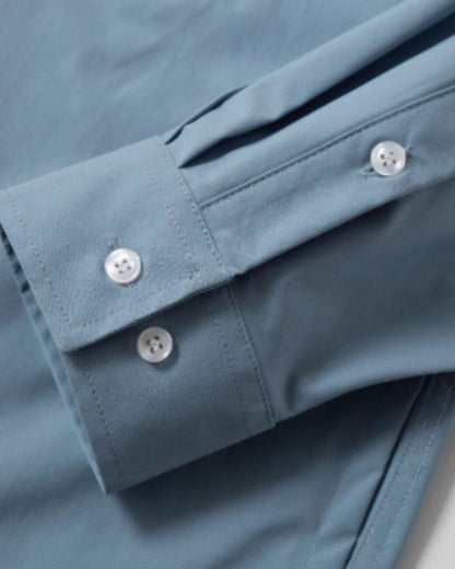 【URBANEST】ジップポケット長袖ボタンダウンシャツ 3color UN0084