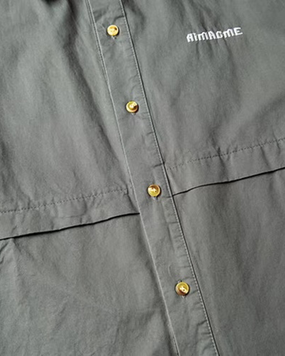 【URBANEST】ルーズフィットユーティリティシャツ 2color UN0041
