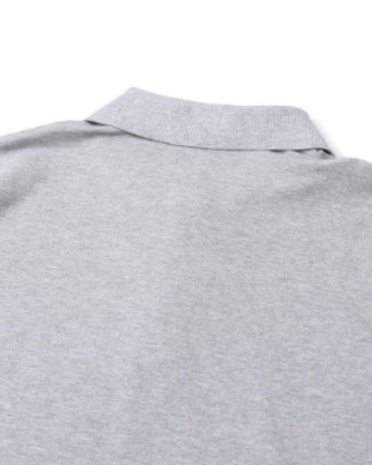 【URBANEST】オーバーサイズスナップボタン半袖ポロシャツ 4color UN0076