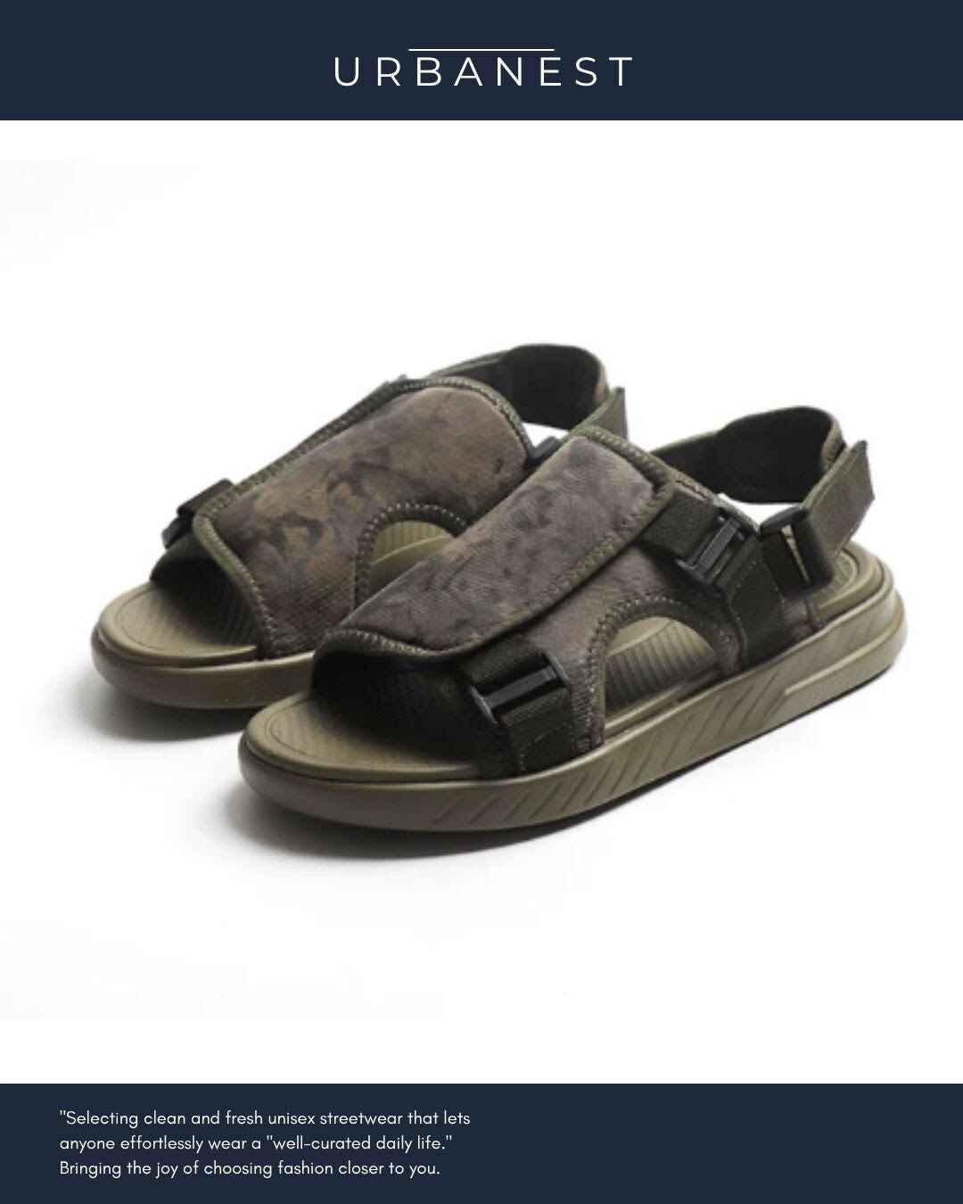 【URBANEST】バックストラップスポーツサンダル 3color UN0061