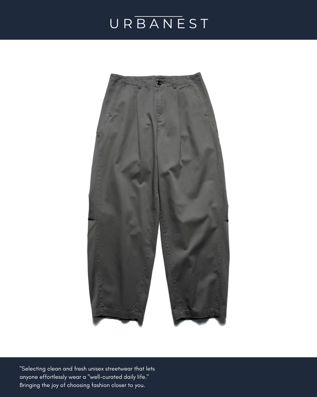 【URBANEST】ツータックバルーンチノパンツ 3color UN0040