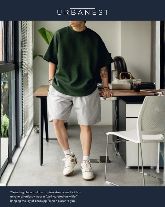 【URBANEST】テックワイドスーパーバギーショートパンツ 5color UN0078