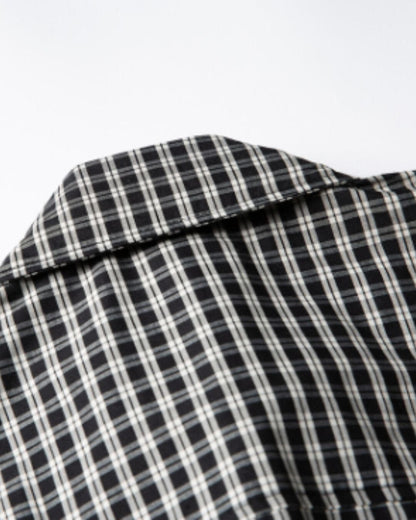 【URBANEST】チェック柄半袖フィッシングシャツ 2color UN0097