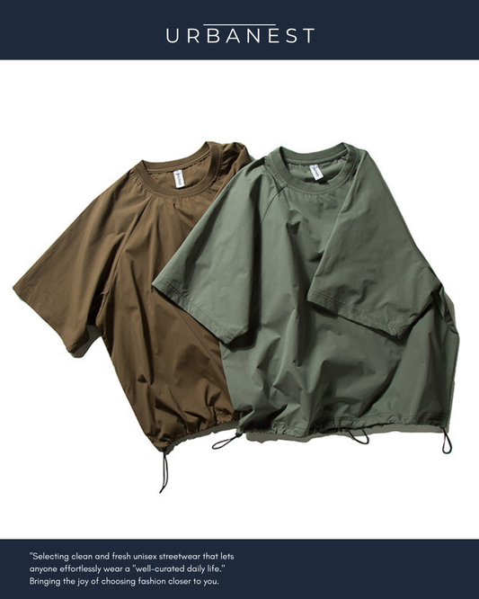 【URBANEST】ドローコードラグランTシャツ 2color UN0001