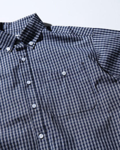 【URBANEST】ギンガムチェック半袖ボタンダウンシャツ 2color UN0090
