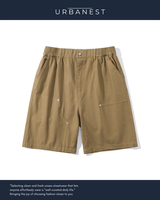 【URBANEST】    アシンメトリーポケットショートパンツ 3color UN0017