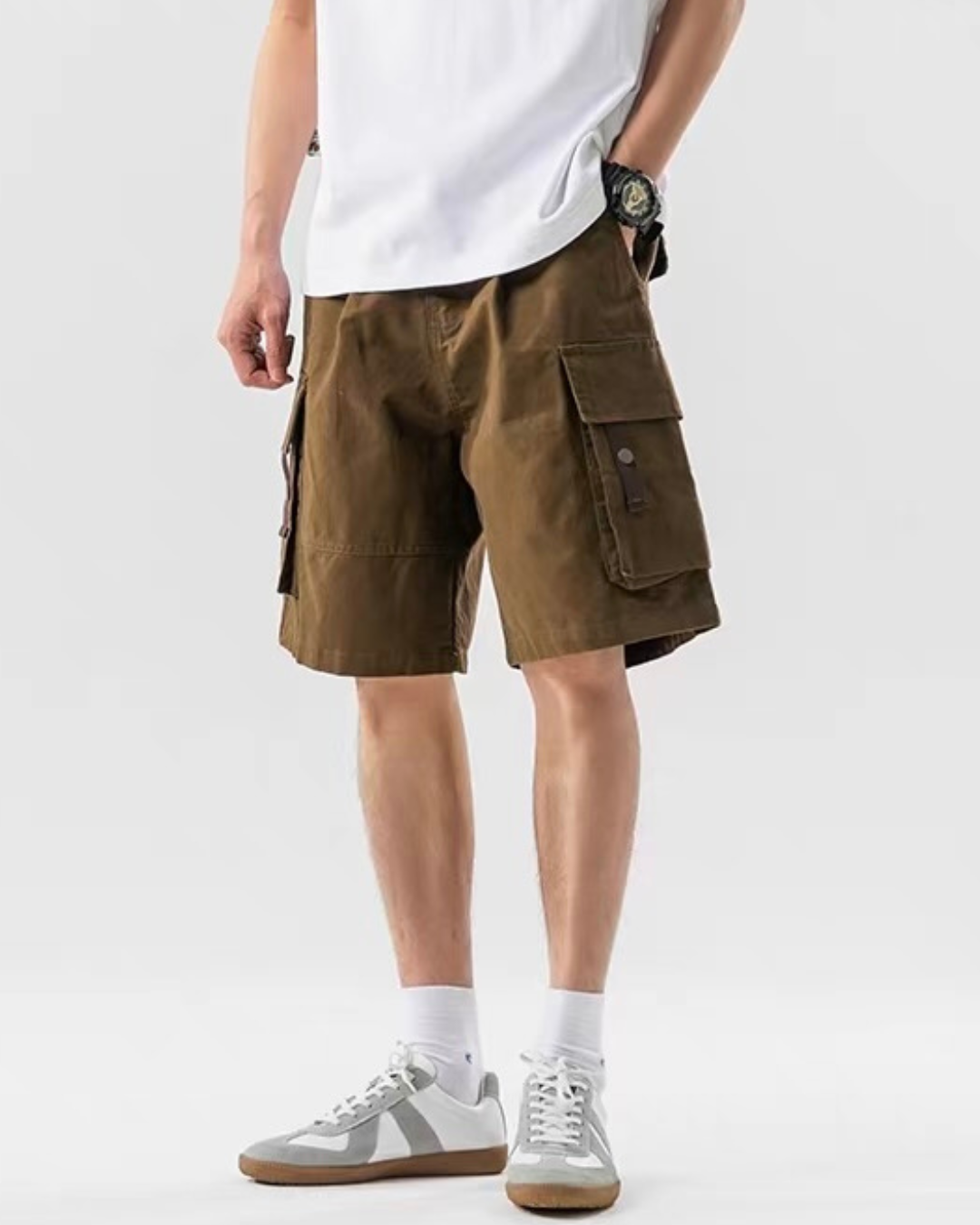 【URBANEST】フラップカーゴショートパンツ 3color UN0015