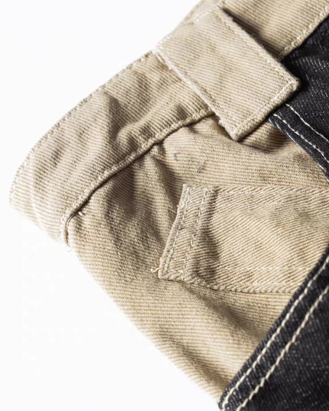 【URBANEST】ツートーンバルーンデニムパンツ UN0042