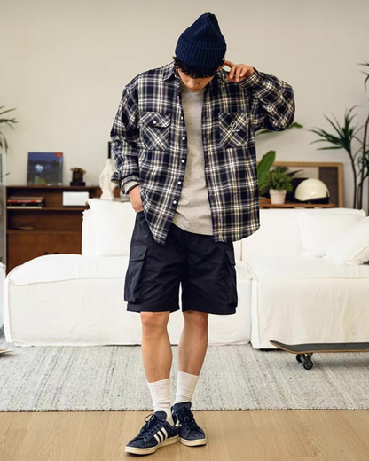 【URBANEST】マルチポケットカーゴショートパンツ 3color UN0031