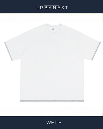 【URBANEST】【1着￥5490】【お得なSET商品】フェイクレイヤードクルーネックTシャツ 5color UN0071