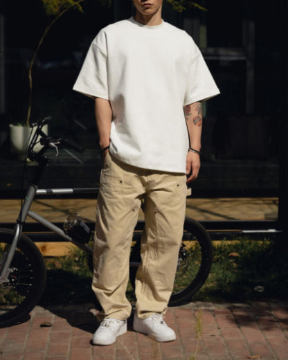 【URBANEST】ドロップショルダーオーバーサイズTシャツ 4color UN0074