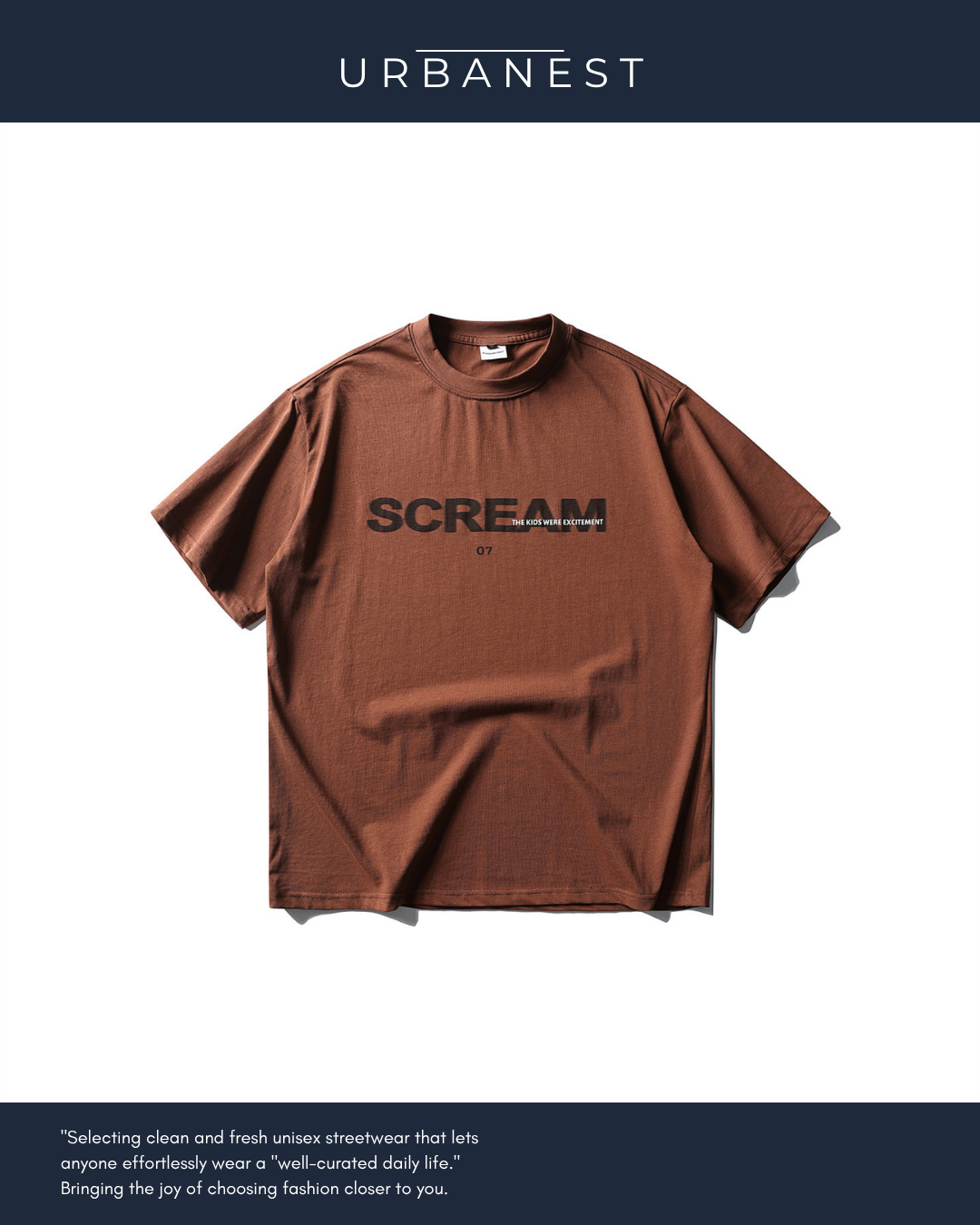 【URBANEST】レトロロゴプリントTシャツ UN0020