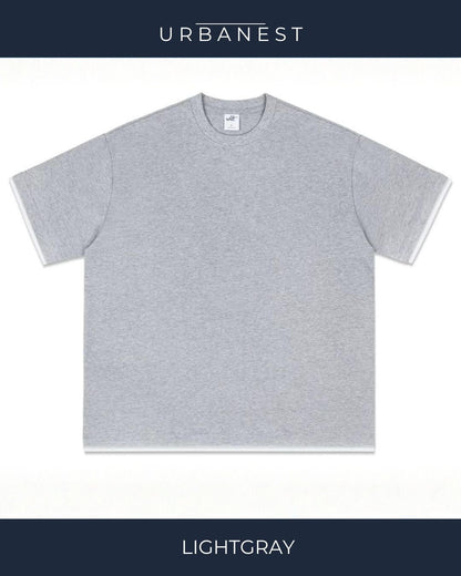 【URBANEST】【1着￥5490】【お得なSET商品】フェイクレイヤードクルーネックTシャツ 5color UN0071