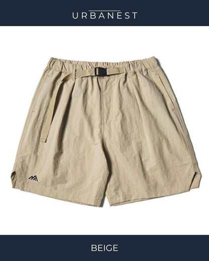 【URBANEST】ウェビングベルト付きアウトドアハーフパンツ 3color UN0099