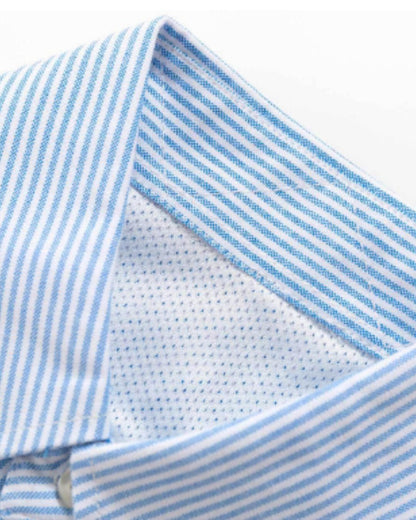 【URBANEST】ストライプボタンダウン長袖シャツ 2color UN0085