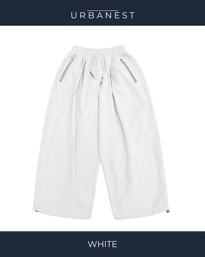 【URBANEST】ドローコードワイドバルーンハーフパンツ 5color UN0094