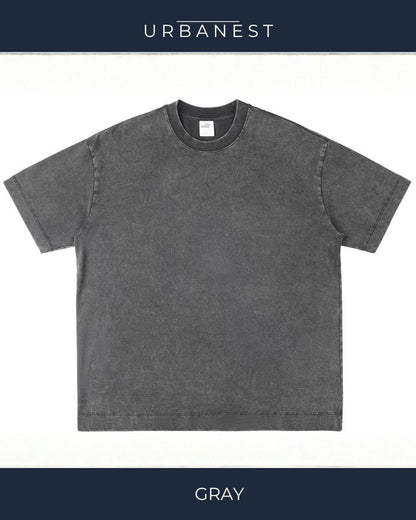 【URBANEST】【1着￥5490】【お得なSET商品】ストーンウォッシュクルーネックTシャツ 2color UN0072