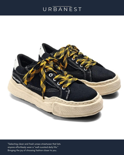 【URBANEST】キャンバス厚底ローカットスニーカー 3color UN0052
