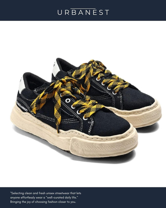 【URBANEST】キャンバス厚底ローカットスニーカー 3color UN0052
