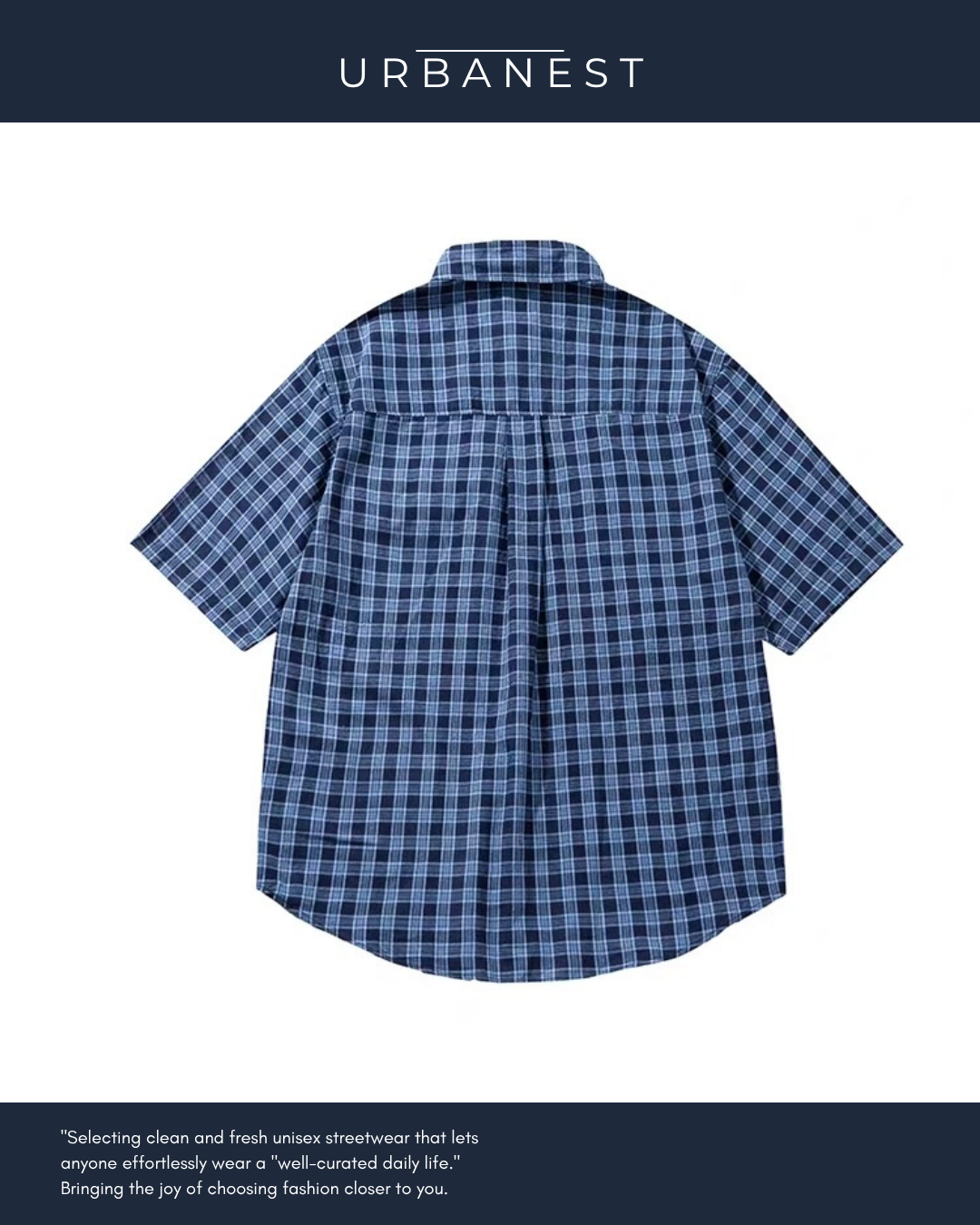 【URBANEST】マルチポケットチェックシャツ UN0034