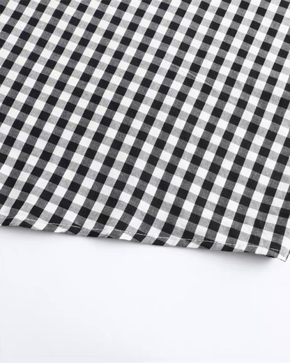 【URBANEST】ミックスギンガムダブルポケットシャツ 2color UN0029