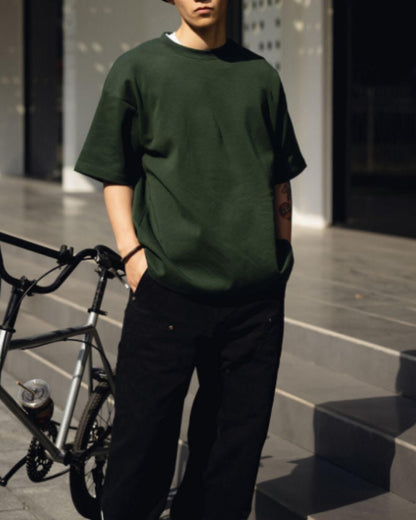 【URBANEST】ドロップショルダーオーバーサイズTシャツ 4color UN0074