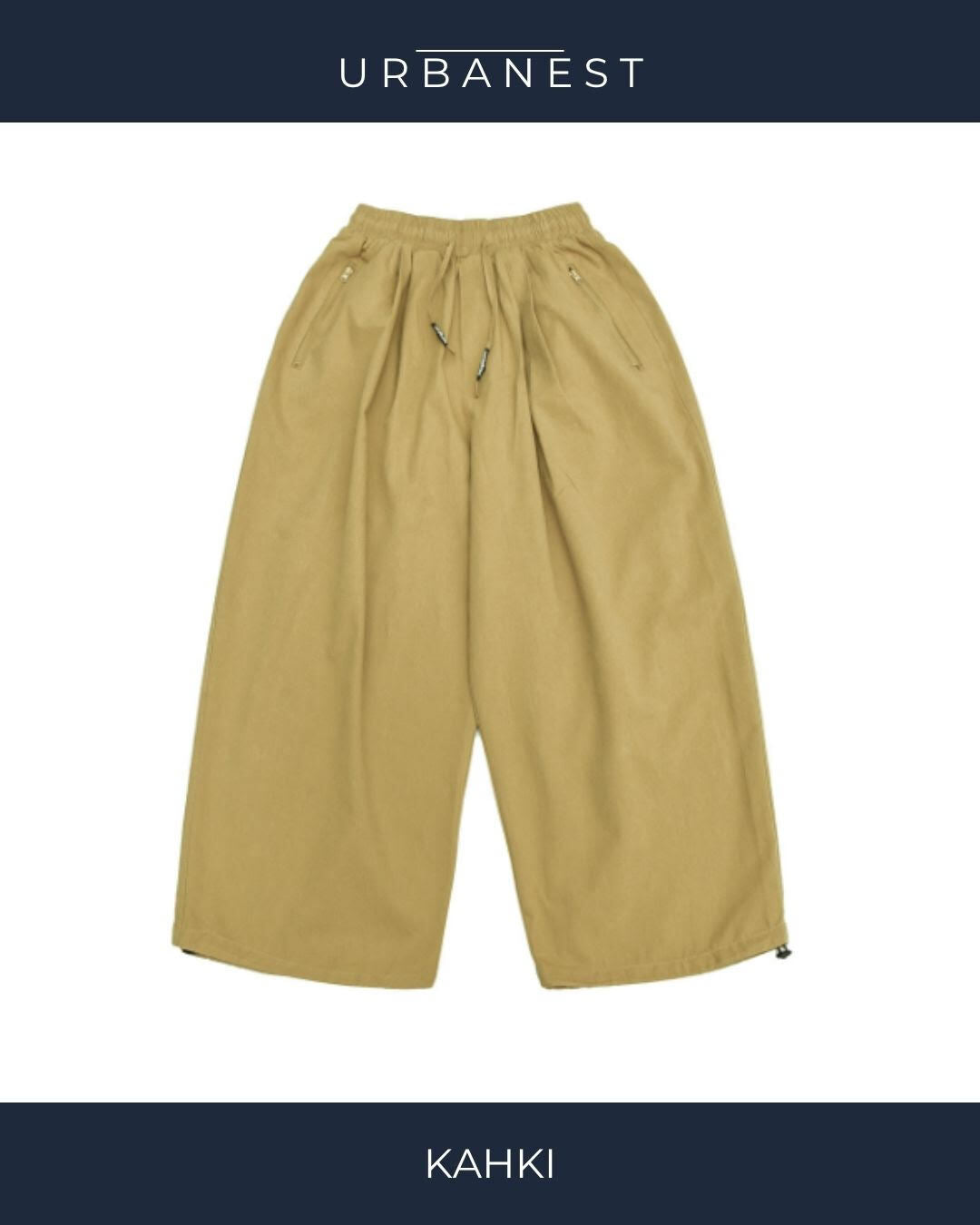 【URBANEST】ドローコードワイドバルーンハーフパンツ 5color UN0094