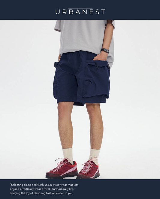 【URBANEST】マルチポケットカーゴショートパンツ 3color UN0009