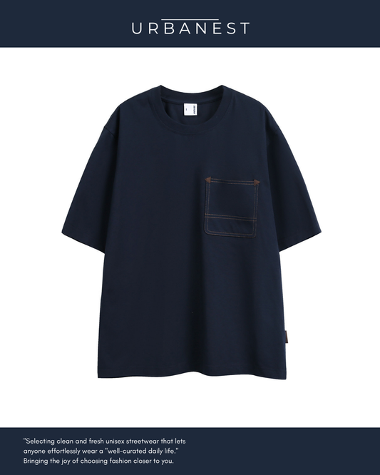 【URBANEST】ステッチポケットルーズTシャツ UN0010