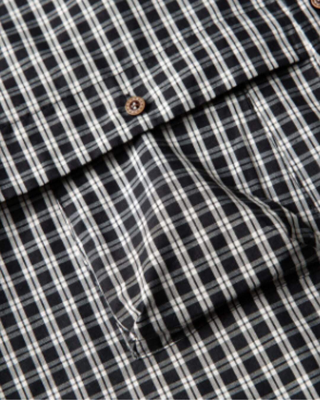 【URBANEST】チェック柄半袖フィッシングシャツ 2color UN0097