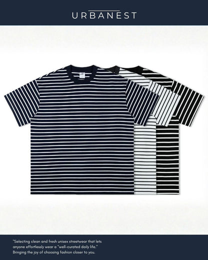 【URBANEST】【1着￥4990】【お得なSET商品】クルーネックボーダーTシャツ 3color UN0069