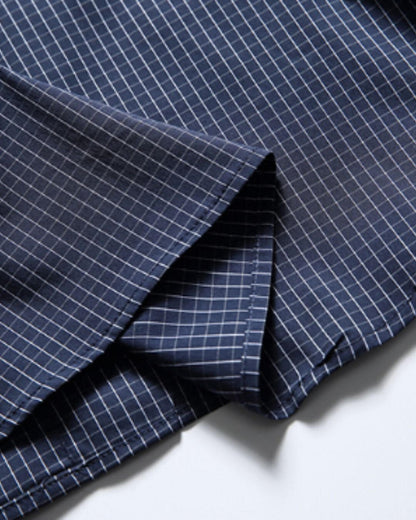 【URBANEST】リラックスフィット格子柄半袖シャツ 2color UN0093