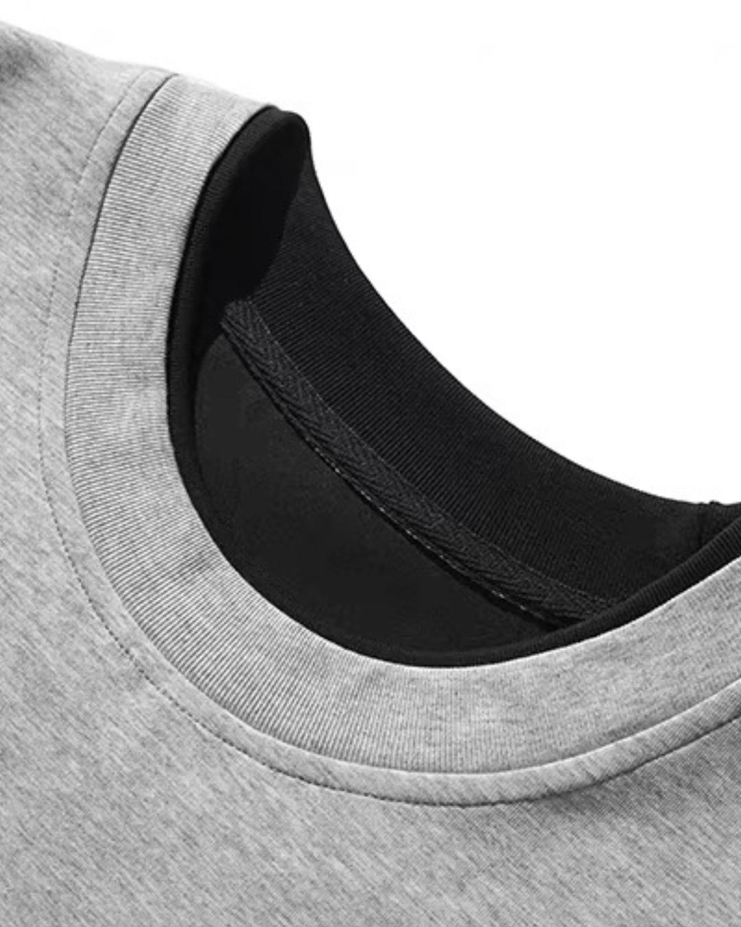 【URBANEST】ツートーンフェイクレイヤードTシャツ 2color UN0037